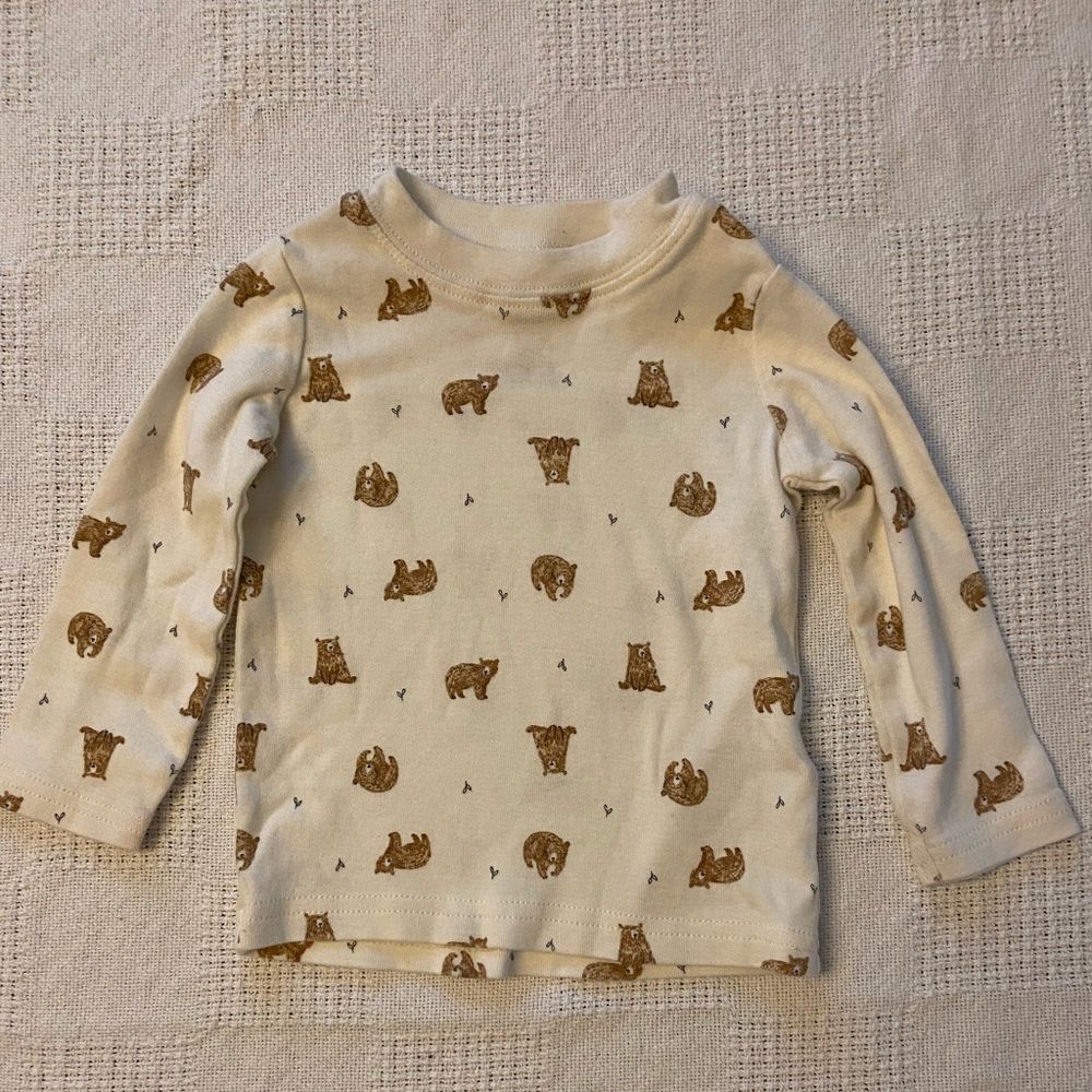 Baby boy bear top